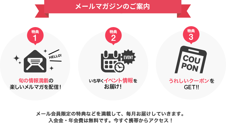 メールマガジンのご案内